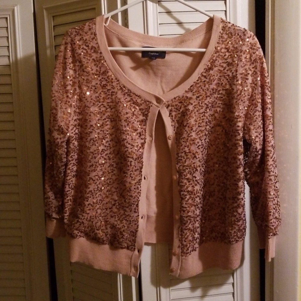 American Eagle Sequin Cardigan
